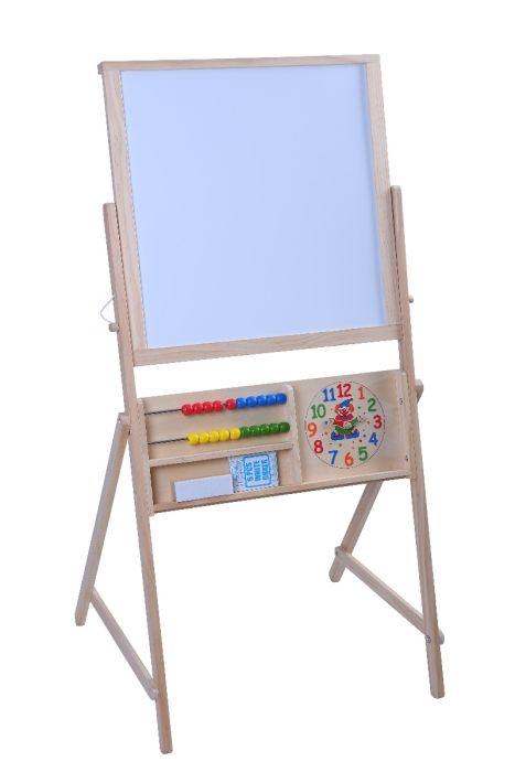 Schoolbord kind dubbelzijdig met krijt en wisser – afbeelding 3