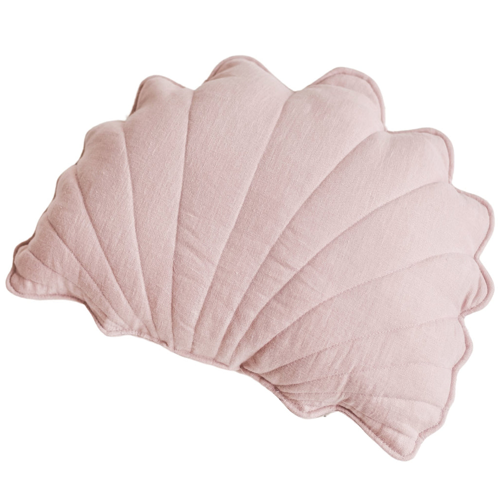 Kussen Schelp Linnen Roze
