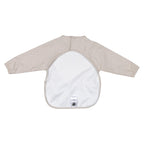 Slabbetje met mouwen beige met kattengezichtje – afbeelding 3