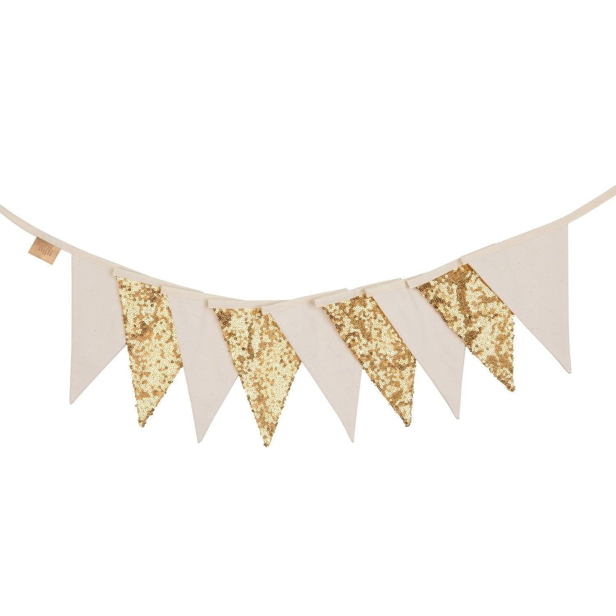 Slinger pailletten goud en beige