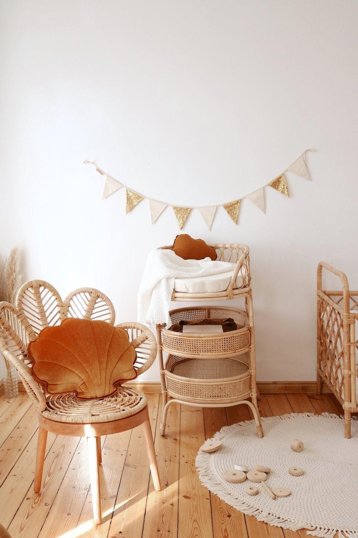 Slinger pailletten goud en beige – afbeelding 2