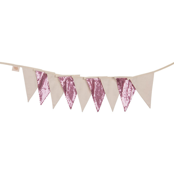 Slinger Pailletten Roze en Beige