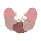 Slinger schelpen poederroze