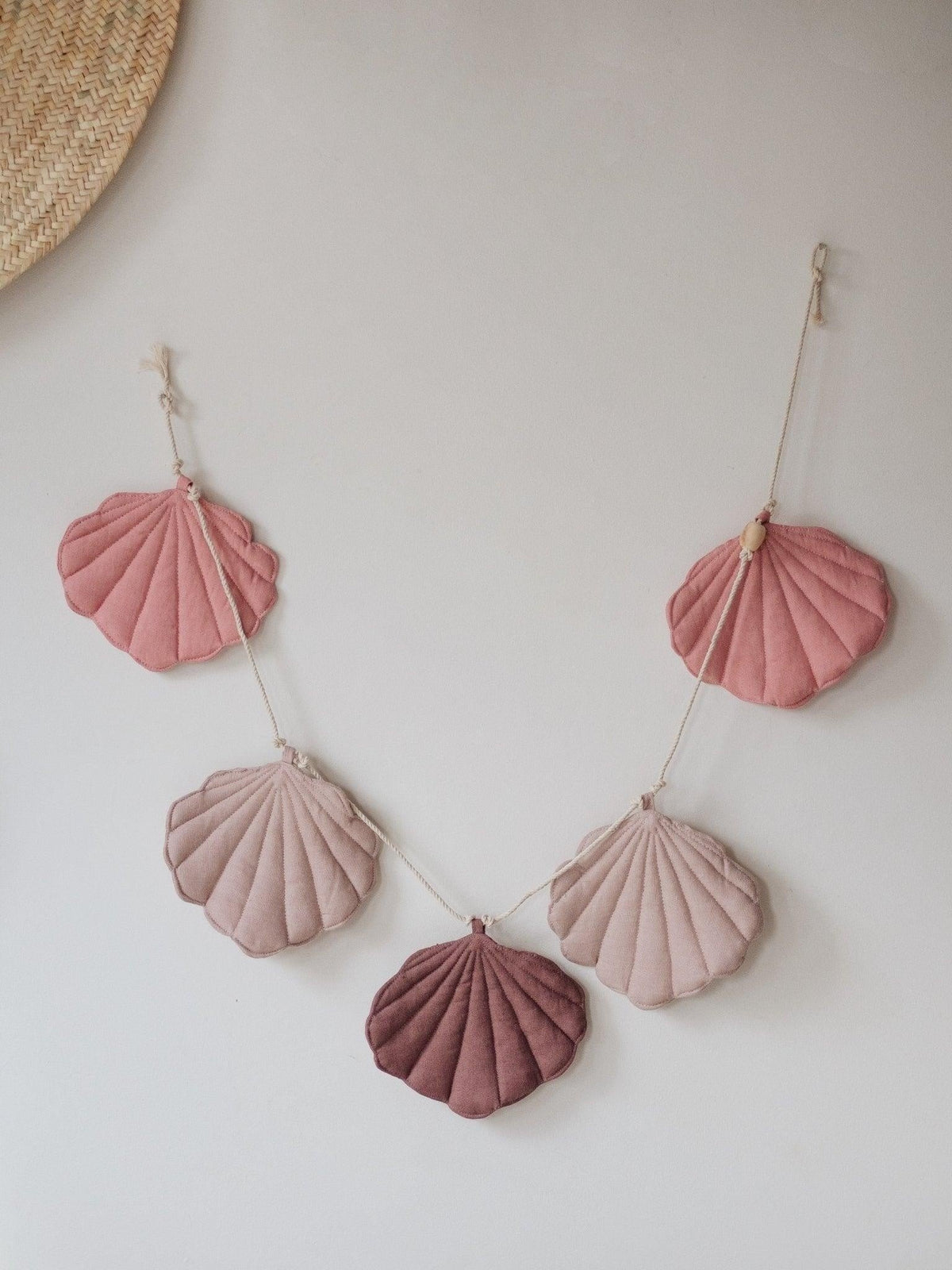 Slinger schelpen poederroze – afbeelding 3
