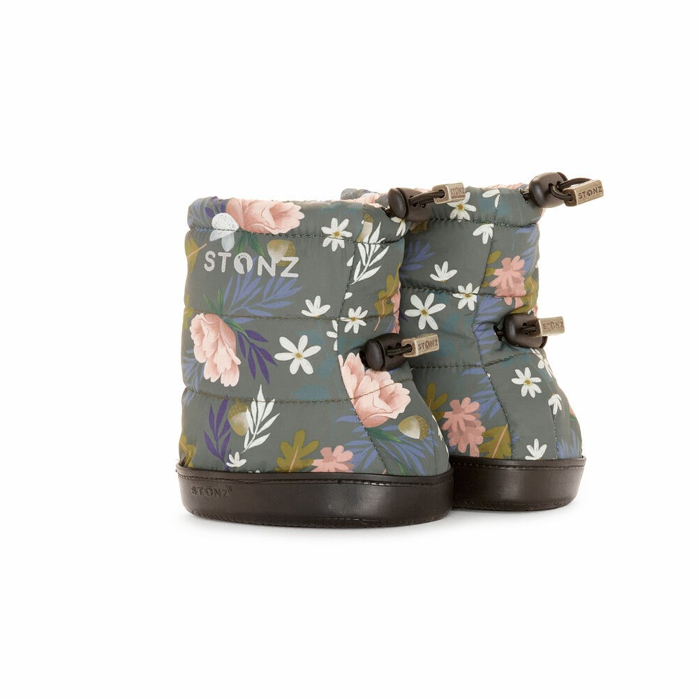 Winterlaarsjes Puffer bloemenprint