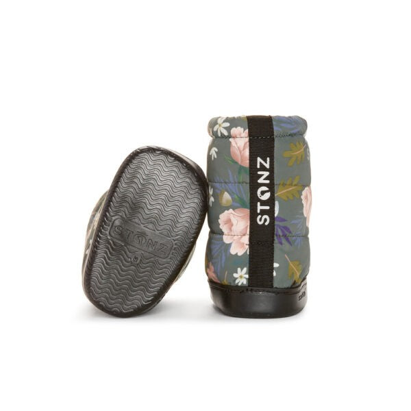 Winterlaarsjes Puffer bloemenprint – afbeelding 2