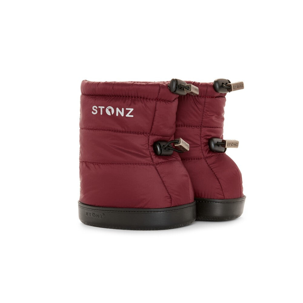 Winterlaarsjes Puffer bordeauxrood