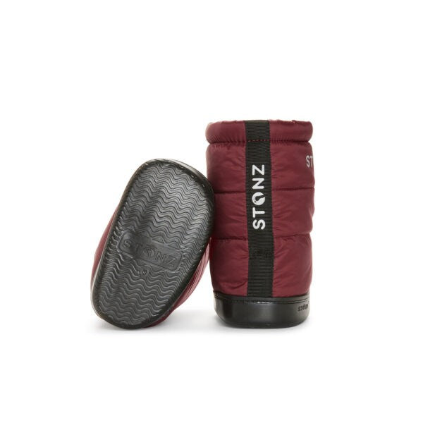 Winterlaarsjes Puffer bordeauxrood – afbeelding 2