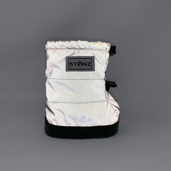 Winterlaarsjes Puffer reflecterend zilver – afbeelding 2