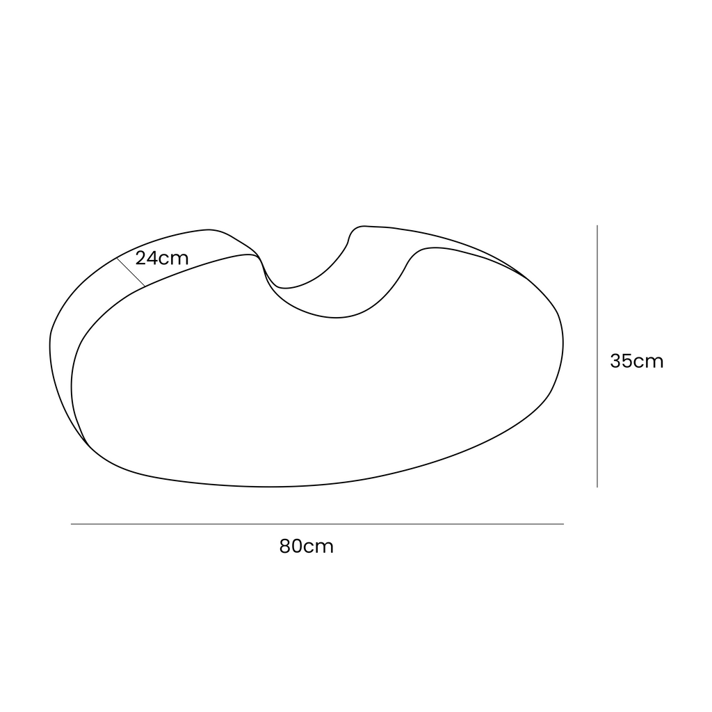 Speelbank foam module boonvorm – wit bouclé – afbeelding 4