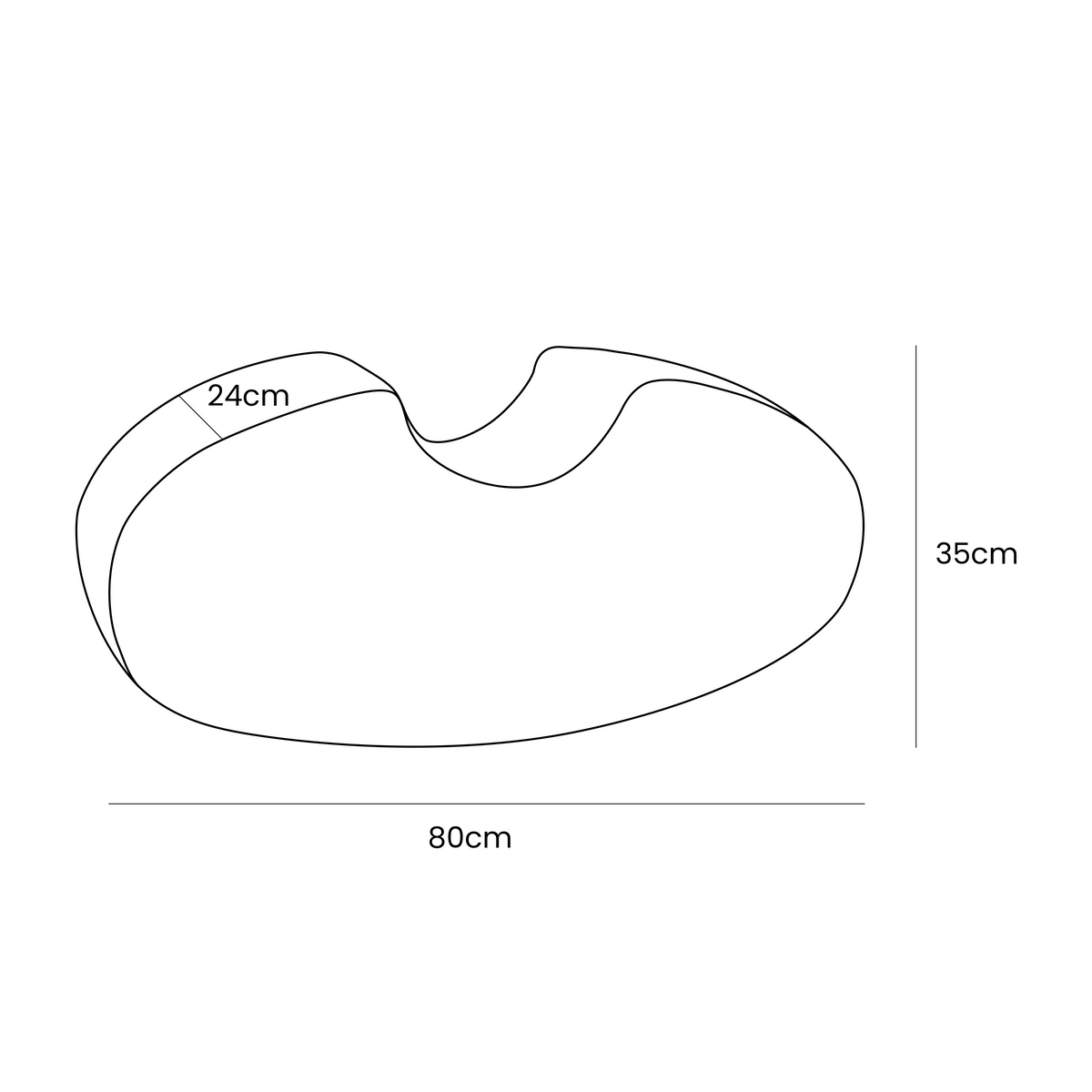 Speelbank foam module boonvorm – wit bouclé – afbeelding 4