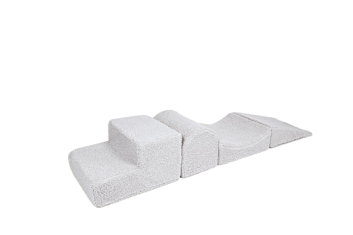 Speelbank vormenset Bearly 4-delig – ribfluweel off-white