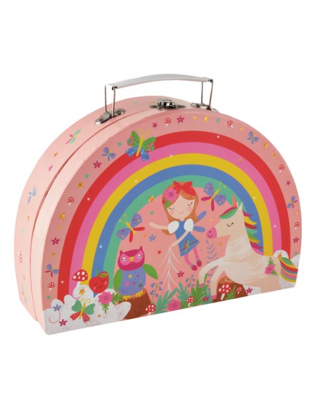 Theeset regenboogfee met muziek in draagkoffer – afbeelding 4