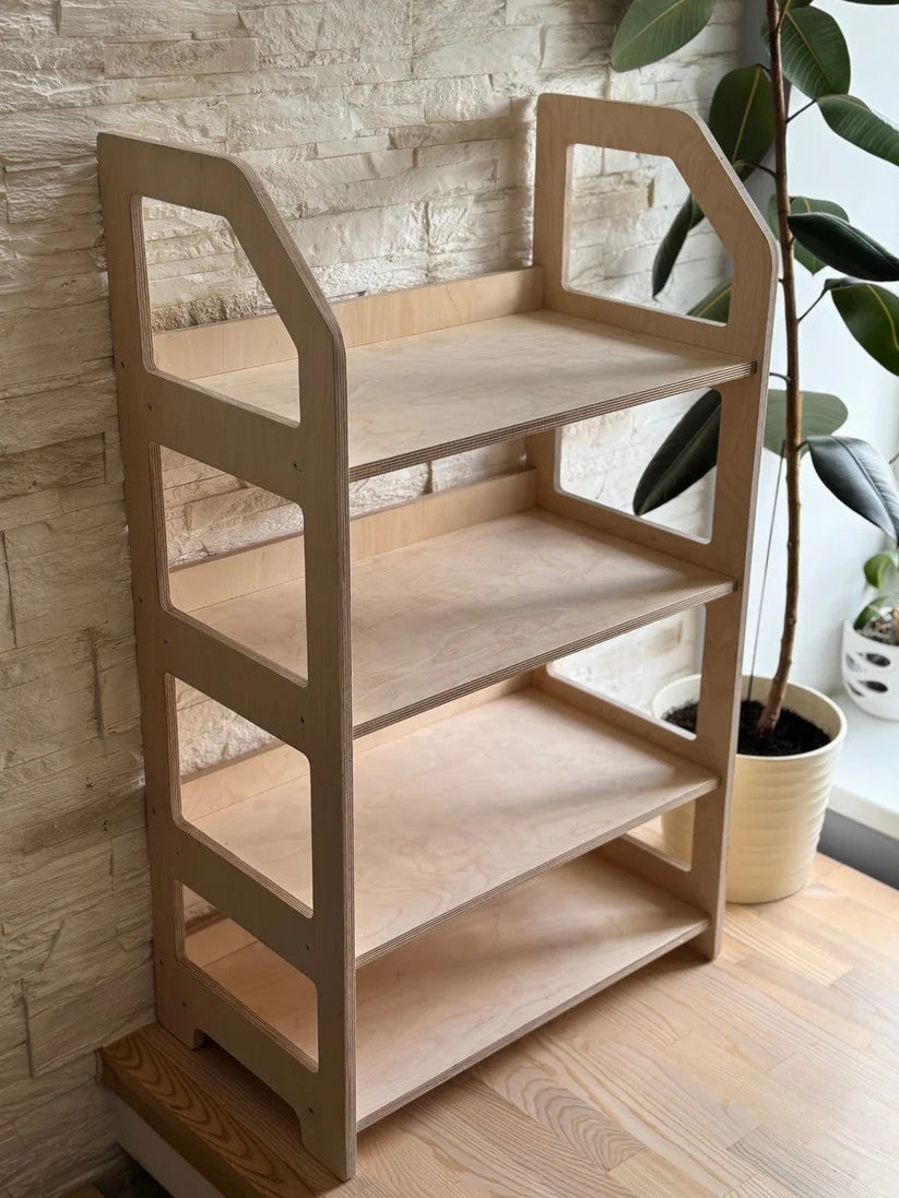 Speelgoedkast Montessori Vier Planken – afbeelding 2
