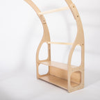 Speelgoedrek en speelkeuken Montessori van hout – afbeelding 10