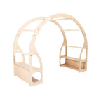 Speelgoedrek en speelkeuken Montessori van hout – afbeelding 8