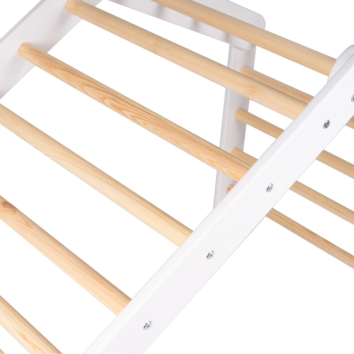 Speelhuisje met klimladder groot wit – tent blauwgrijs – afbeelding 5