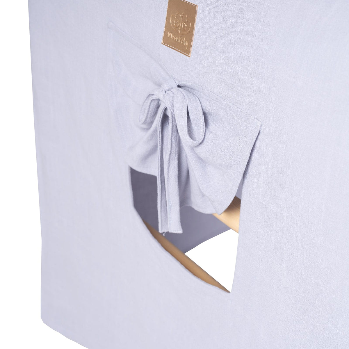 Speelhuisje met klimladder groot wit – tent blauwgrijs – afbeelding 6