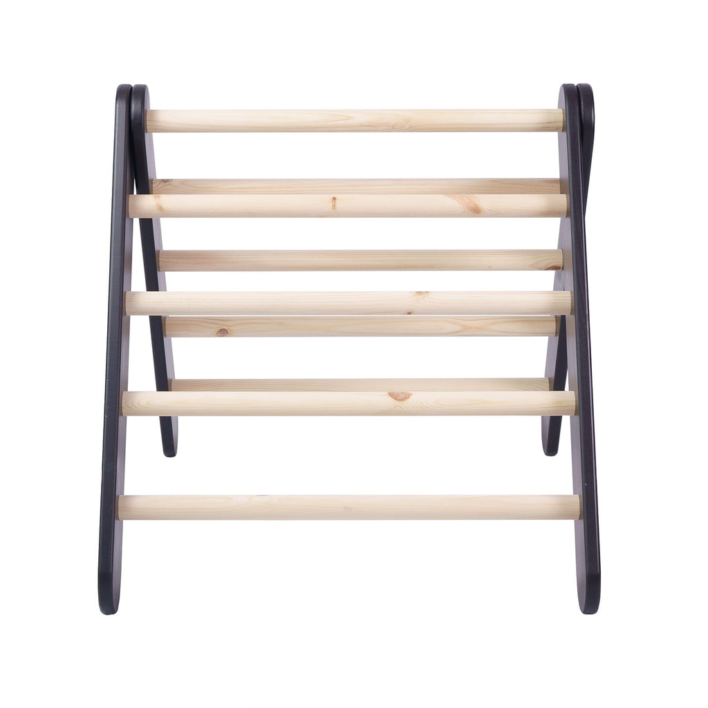 Speelhuisje met klimladder zwart – tent blauwgrijs – afbeelding 8
