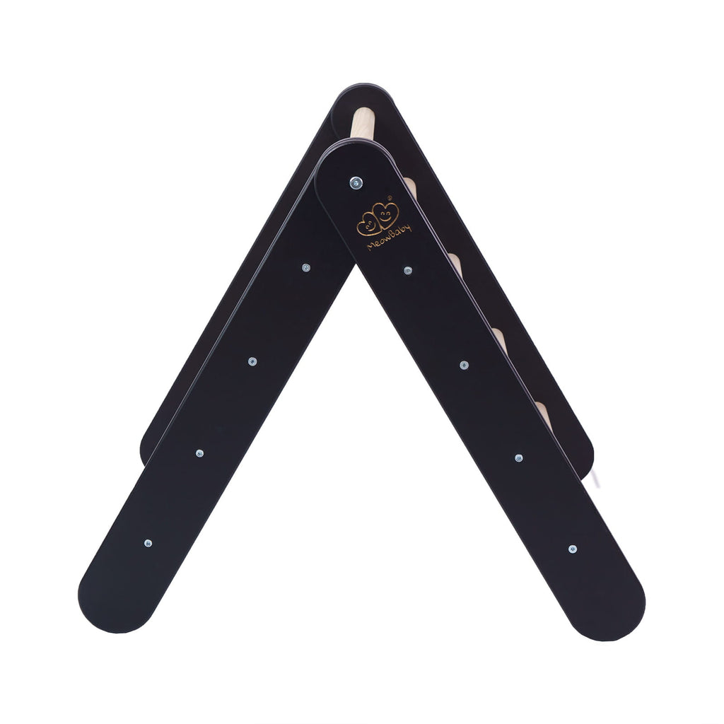 Speelhuisje met klimladder zwart – tent blauwgrijs – afbeelding 9
