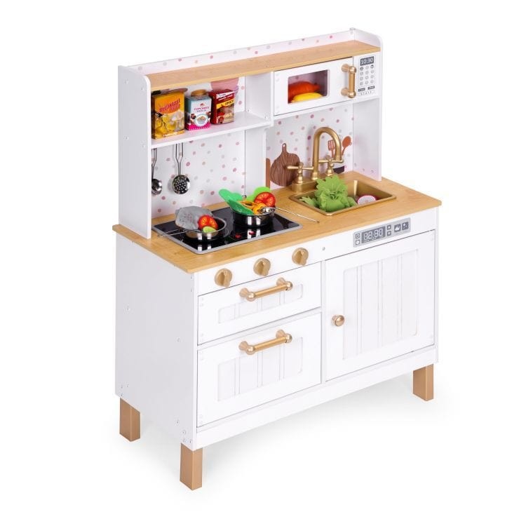 Speelkeuken groot met licht en geluid en accessoires – afbeelding 6