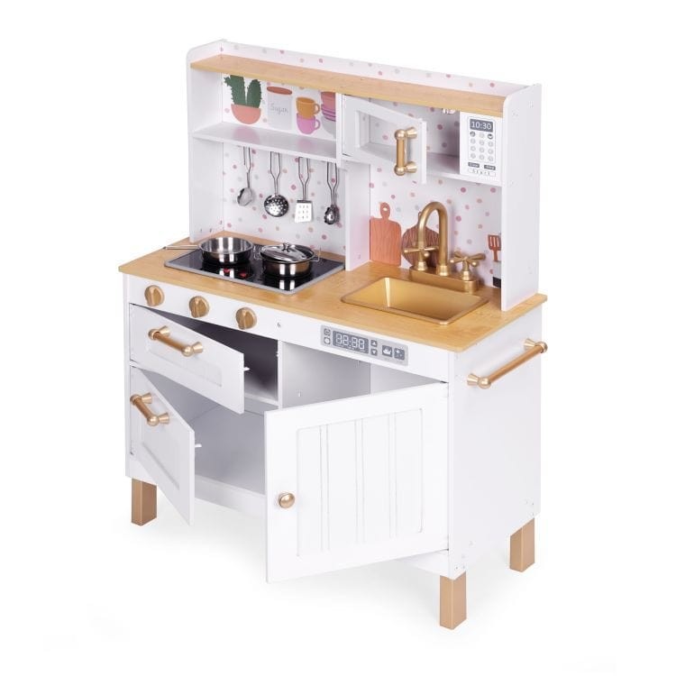 Speelkeuken groot met licht en geluid en accessoires – afbeelding 7