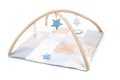 Speelkleed met speelbogen 100x100 blauw