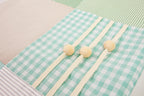 Speelkleed baby met speelbogen 100x100 cm mintgroen – afbeelding 3