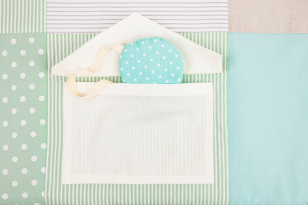 Speelkleed baby met speelbogen 100x100 cm mintgroen – afbeelding 7