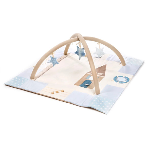Speelkleed met Speelbogen 120x120 Blauw