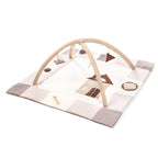 Speelkleed baby met speelbogen 120x120 cm bruin