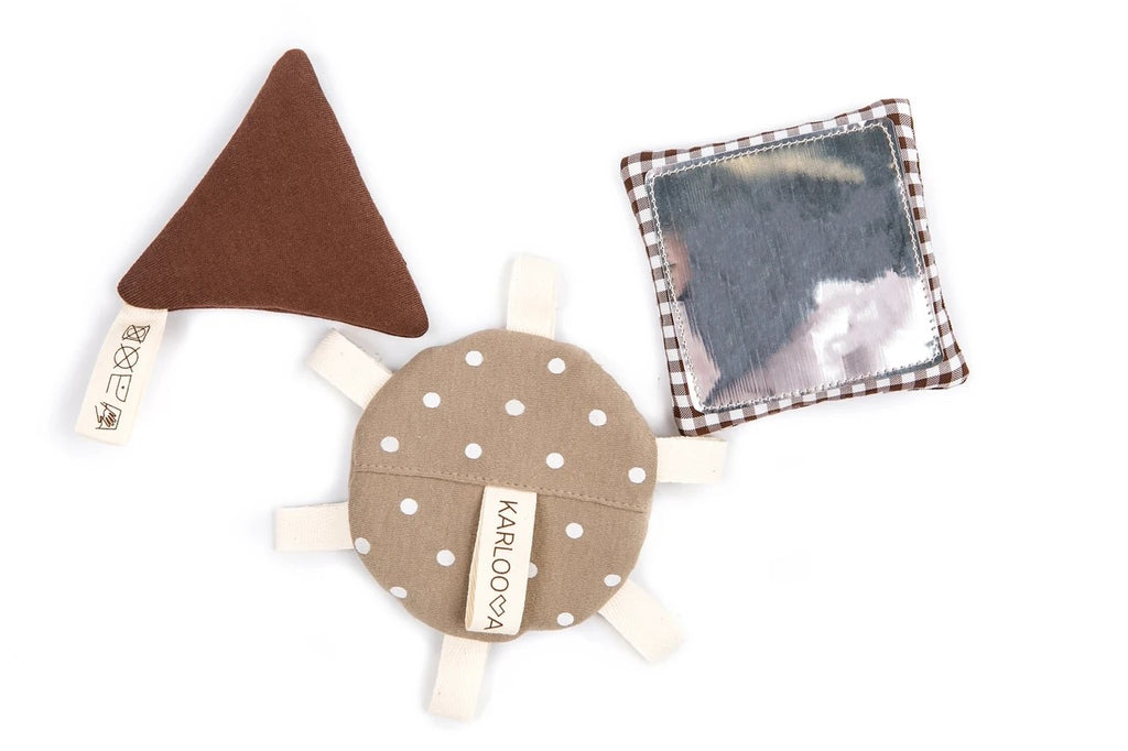Speelkleed baby met speelbogen 120x120 cm bruin – afbeelding 7