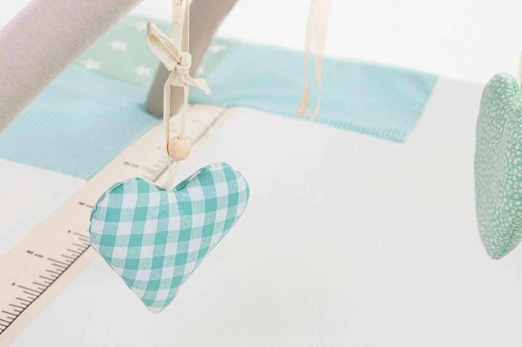 Speelkleed baby met speelbogen 120x120 cm mintgroen – afbeelding 8