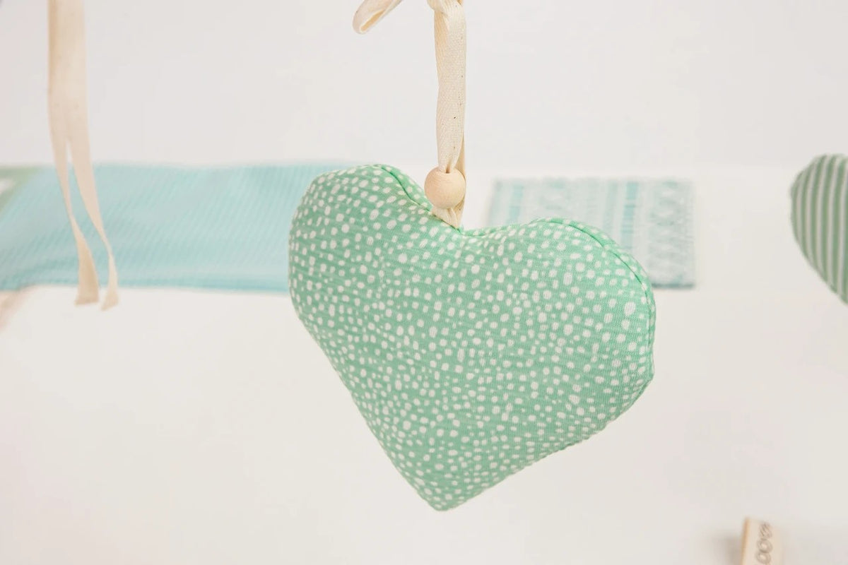 Speelkleed baby met speelbogen 120x120 cm mintgroen – afbeelding 9