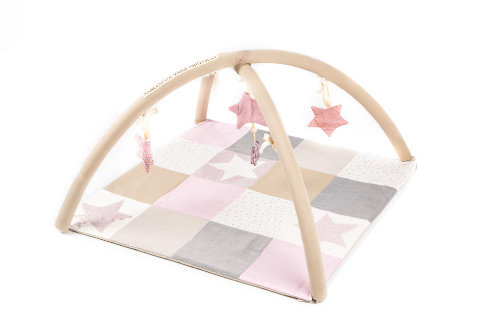 Speelkleed met speelbogen 80x80 roze