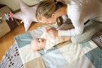 Speelkleed baby met sterren en speelbogen blauw – afbeelding 7
