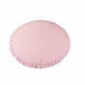 Speelkleed baby rond met ruche – roze velvet