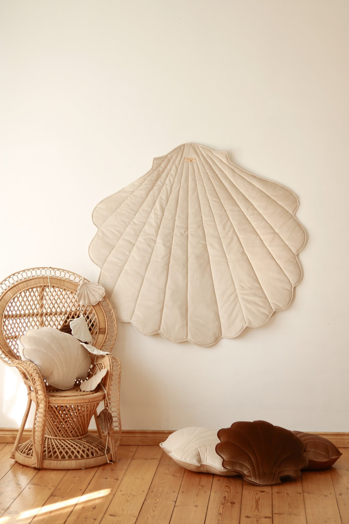 Speelkleed schelp velvet beige – afbeelding 2