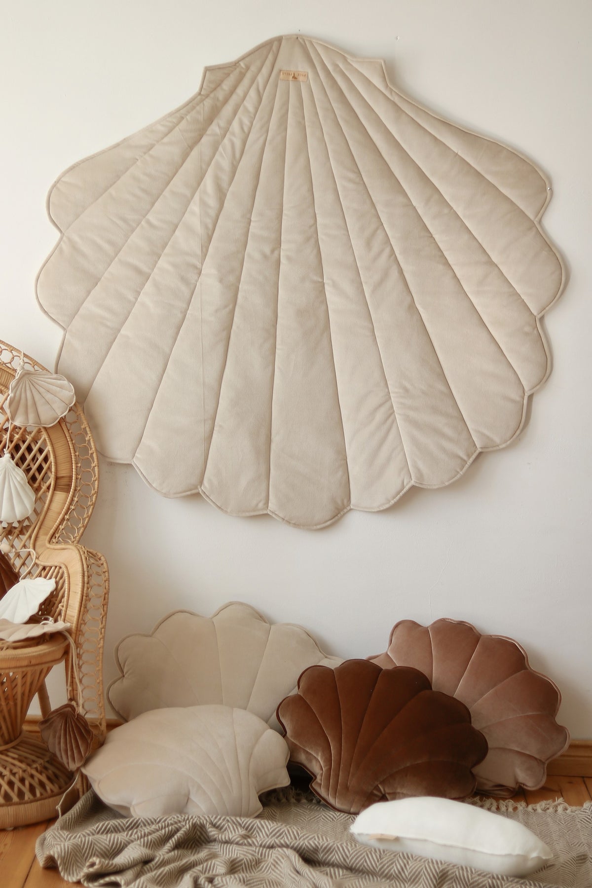 Speelkleed schelp velvet beige – afbeelding 4