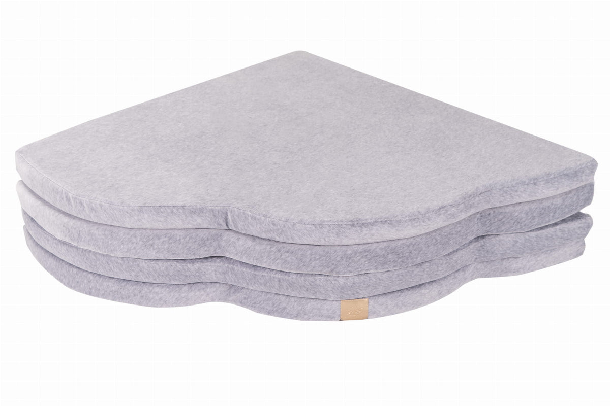 Speelkleed baby – speelmat wolk lichtgrijs velvet – afbeelding 3
