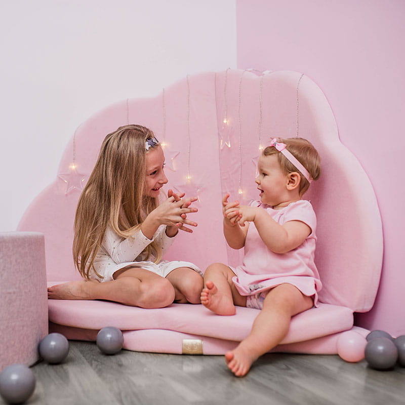 Speelkleed baby – speelmat wolk roze velvet