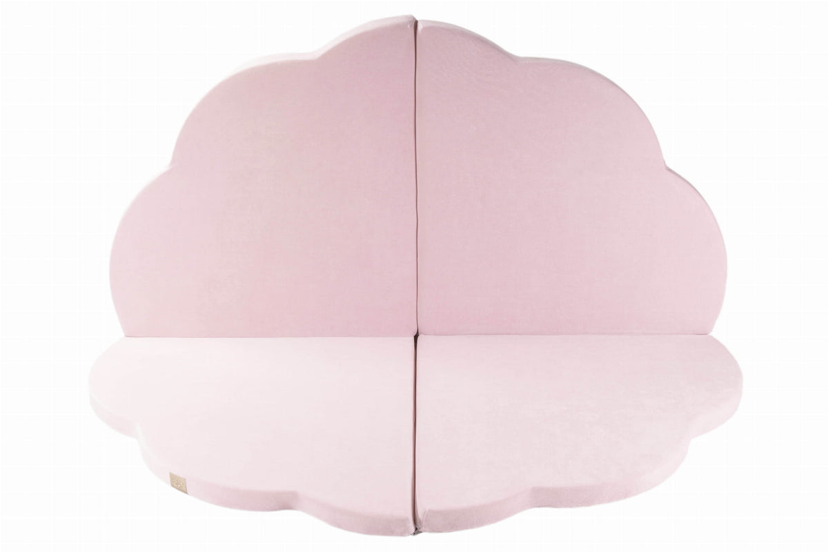 Speelkleed baby – speelmat wolk roze velvet – afbeelding 2