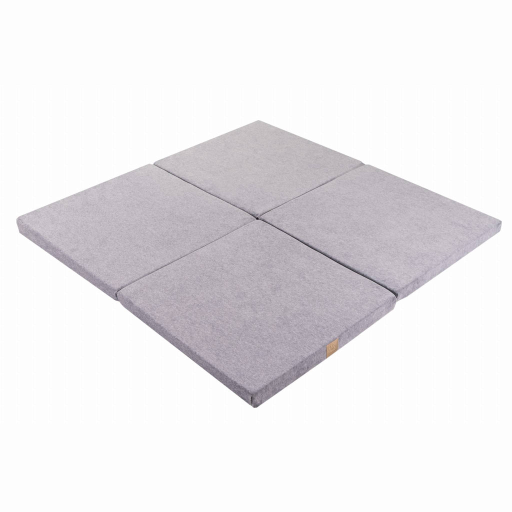 Speelkleed baby vierkant – lichtgrijs velvet