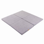 Speelkleed baby vierkant – lichtgrijs velvet