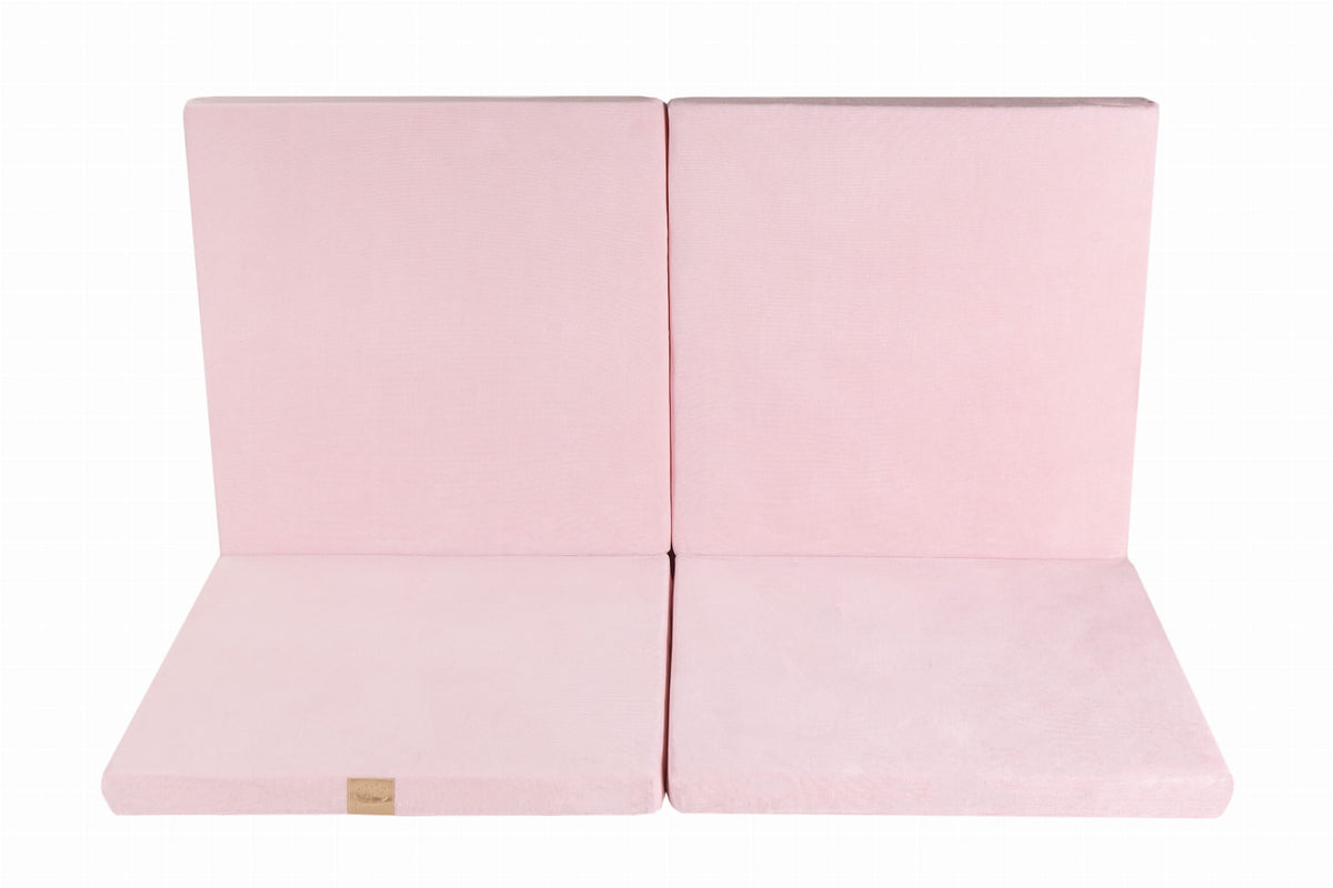 Speelkleed baby vierkant – lichtroze velvet – afbeelding 3