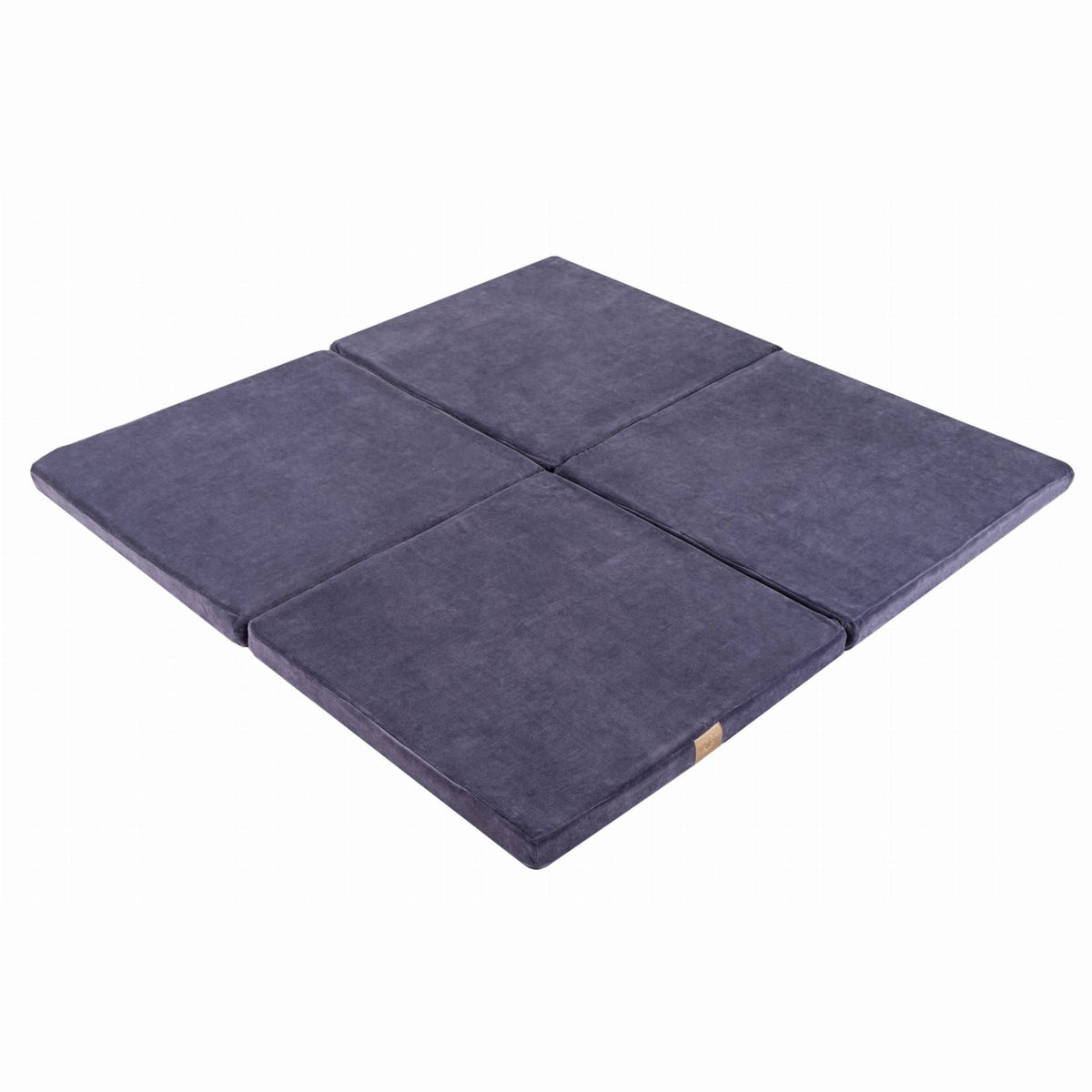 Speelkleed vierkant velvet blauwgrijs