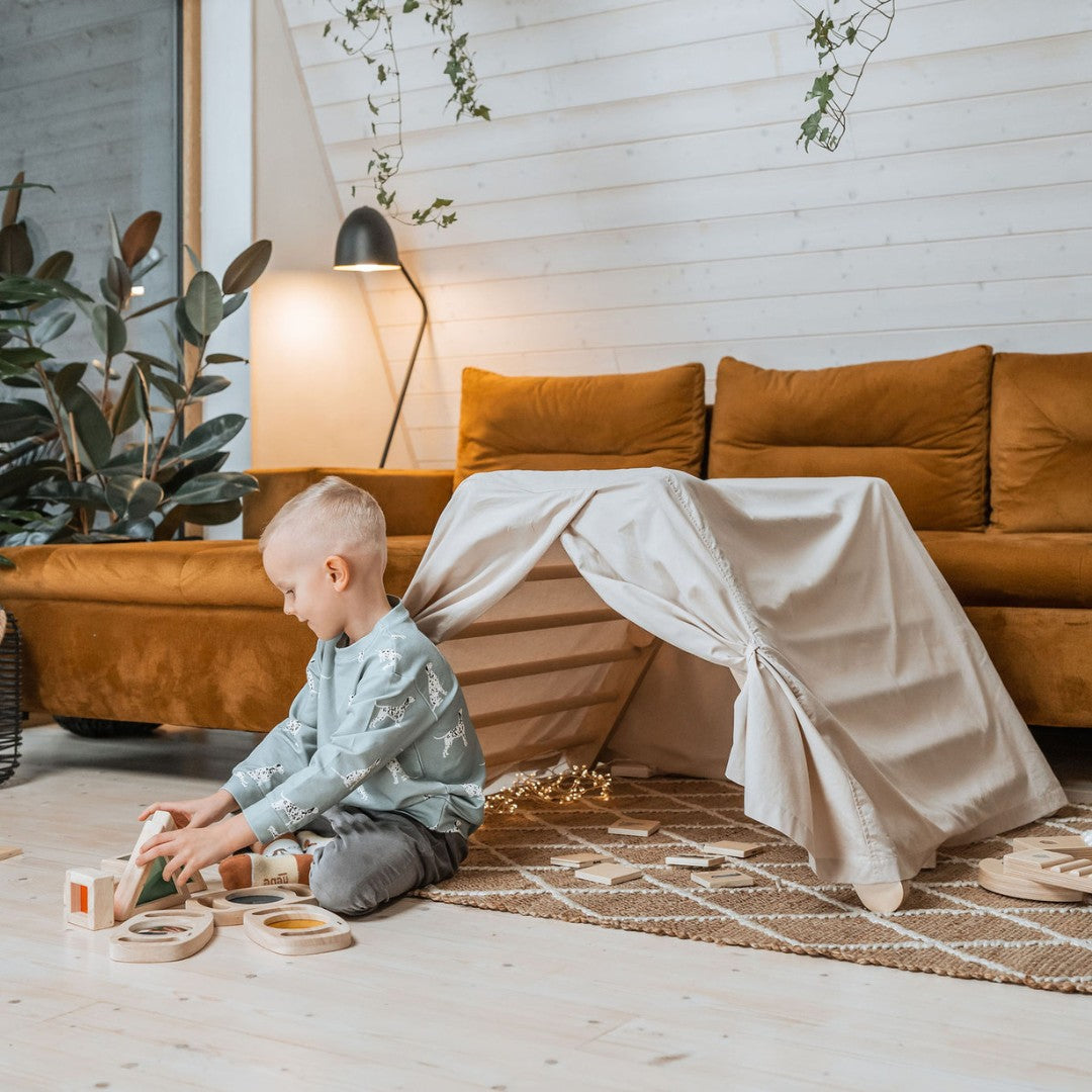 Speeltent voor klimrek met driehoekjes – afbeelding 4