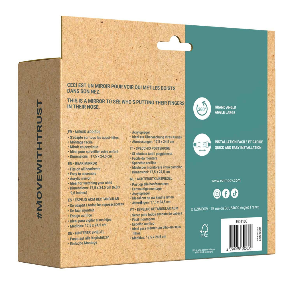 Spiegel auto baby Square rechthoekig – afbeelding 10