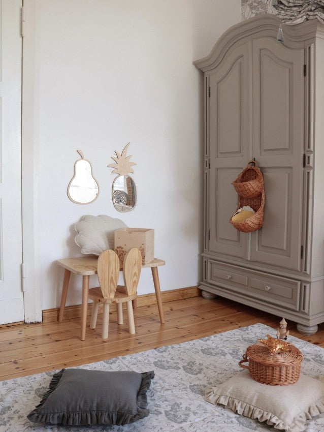 Spiegel kinderkamer ananas – hout en acryl – afbeelding 3