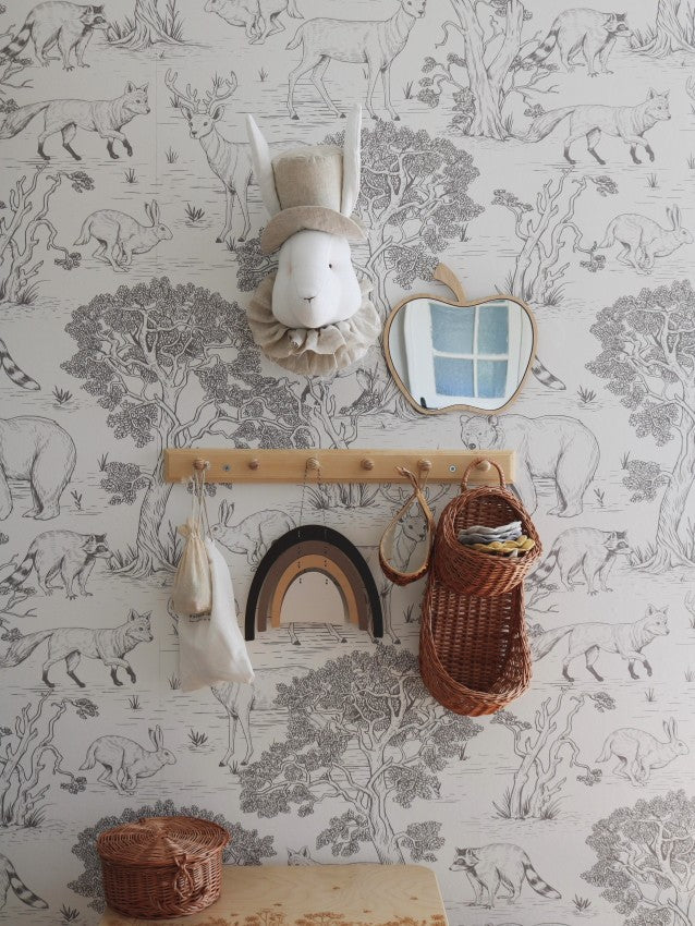 Houten spiegel kinderkamer appel – afbeelding 5